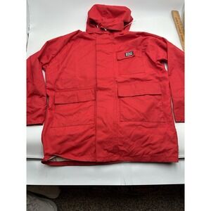 West Marine Offshore Sailing Jacket Parka Hooded Waterproof Men's Med Red